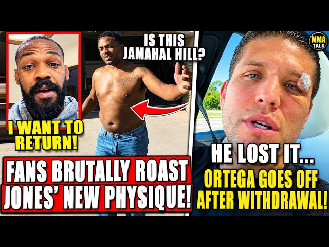 MMA Community ABSOLUTELY ROASTS Jon Jones' NEW PHYSIQUE + Jones CONSIDERING a return!Ortega GOES OFF