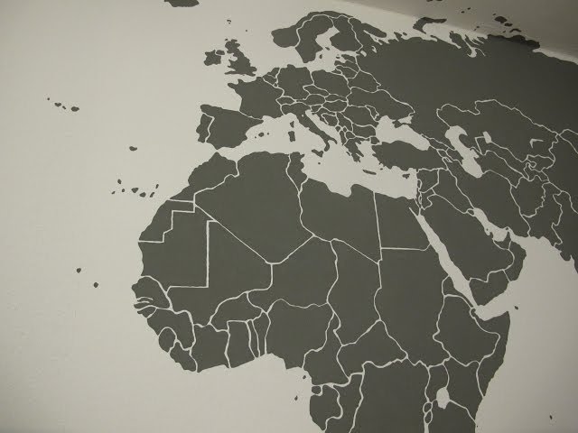Ash Grove Design - World Map Mural Speed Painting