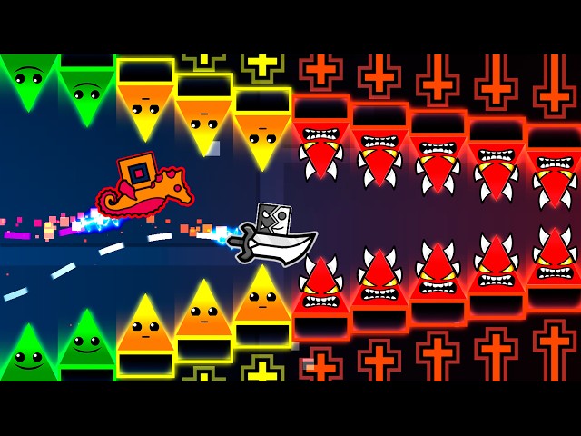 ГОНКА на 100 ЧЕЛЛЕНДЖАХ НА КОРАБЛЕ в Geometry Dash