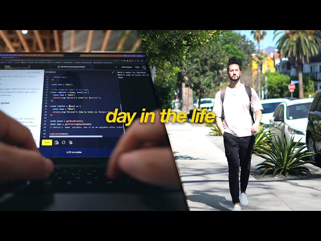 Day In The Life of a Front End Engineer in LA | Coffee, Coding, and Gaming