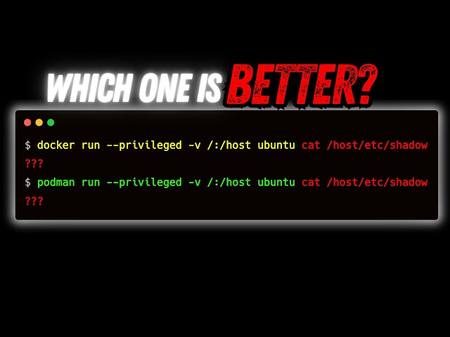 Rootless Docker vs Podman: Whats the Difference?