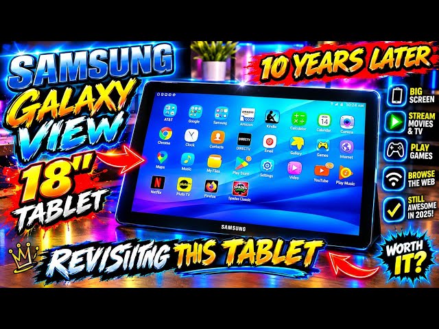 Samsung Galaxy View 18.4 tablet/ten years later 