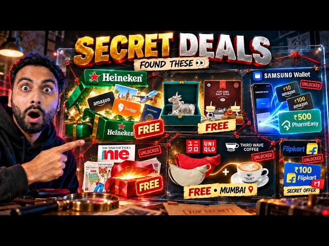 Heineken FREE Voucher & Trip | Flipkart Rs.1 Giftcard | Swaha FREE Hamper | TOI Free Gifts | 6 Loots