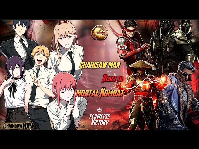 Chainsaw Man React To Mortal Kombat || Fatality || | Gacha React 🇺🇸