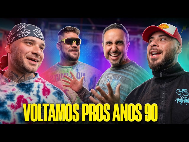 RETRO WORKOUT! Leo Stronda, Saizen, Menegate, and Rodrigo Goes visit FIT CLUB (and dressed the part)