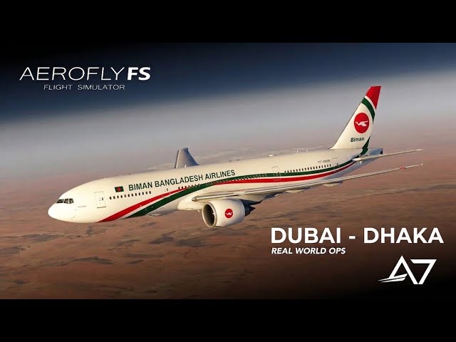 Dubai to Dhaka Full Flight || Night Flight ||Biman Bangladesh Airlines || Aerofly FS Global 