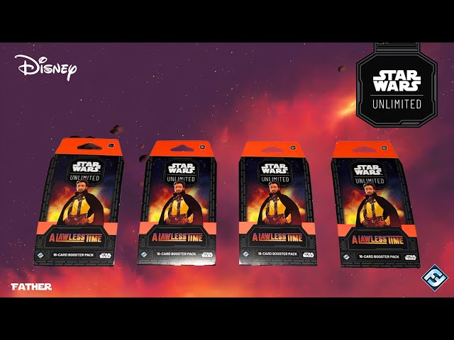 4 Star Wars Unlimited A Lawless Time Sleeved Booster Packs Opening #1