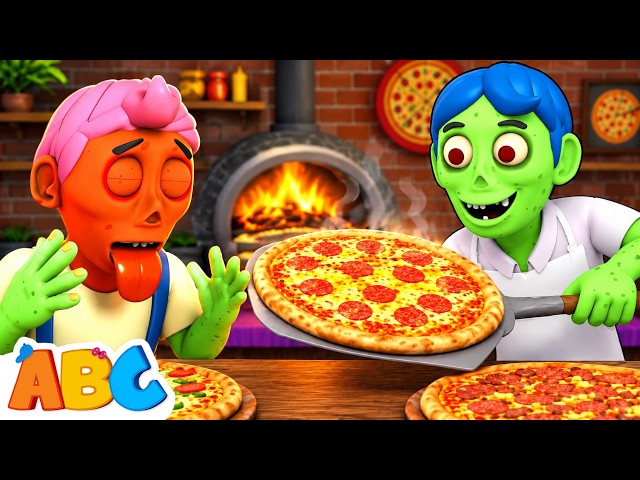 🔴 Funny Zombie Family Pizza Party! 🍕🧟 Spooky Halloween Songs for Kids | All Babies Channel