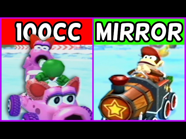 Mario Kart: Double Dash!! - Sherbet Land All Speeds (Nintendo GameCube Gameplay)