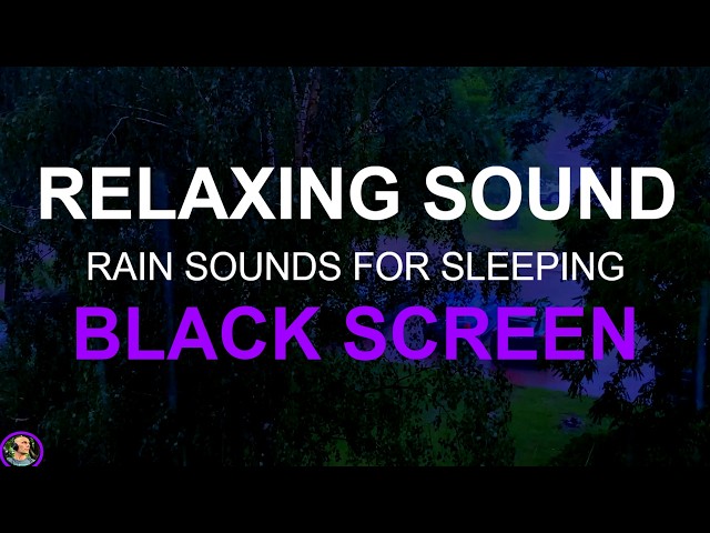 Soft Rain On Trees and Windows, Gentle Rain No Thunder No Ads, Rain Sounds For Sleeping Black Screen