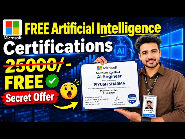 (Official) Microsoft Free Artificial Intelligence Certification Course | AI Engineer Courses