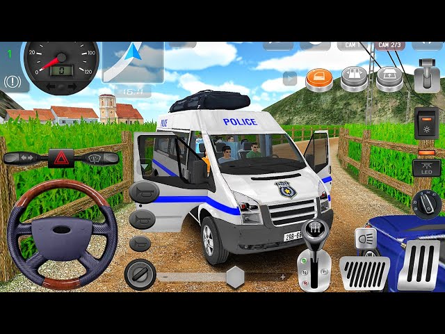Minibus Simulator Vietnam 2026 - Offroad Police Van Ford Transit Driving - Bus Game Android Gameplay