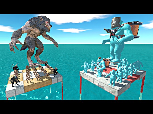 Werewolf Army Falls & Fights Goro Evolution Team - Animal Revolt Battle Simulator