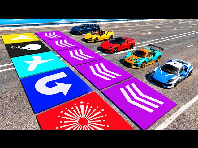 🏎️ Crazy Vehicle Challenges with Impossible Pads! 🚚💨 BeamNG.drive #4