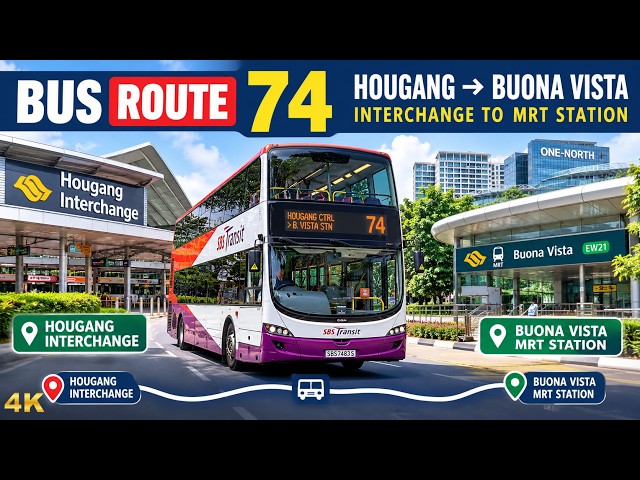 I Rode Singapore Bus 74 Across the Island — Hougang to Buona Vista!
