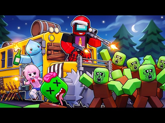 We Survived ZOMBIES on a BUS in ROBLOX!