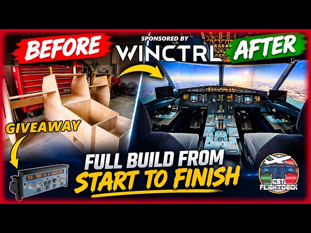 I Built a FULL-SIZE Airbus Cockpit! 🤯 From Dream to Reality + WINCTRL FCU Giveaway!