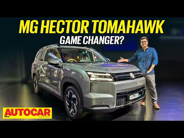 MG Hector Tomahawk - Plug-in hybrid XUV 7XO rival | First Look | Autocar India