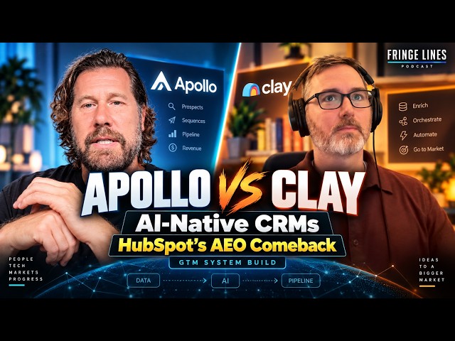 Apollo vs. Clay, AI-Native CRMs, and HubSpot’s AEO Comeback (GTM System Build)