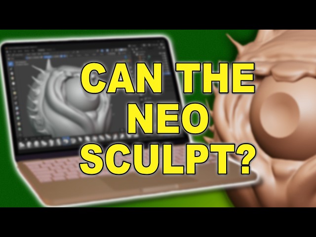 MacBook Neo Sculpting - How Many Polygons Before It Breaks?