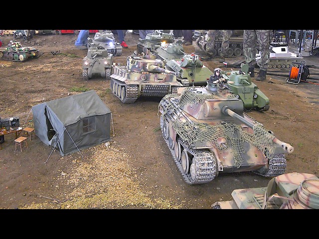 Mega RC Tank Battle / WW2 Tank Show: RC Army Vehicles, Military Trucks + Model Tanks / Budweis 2026