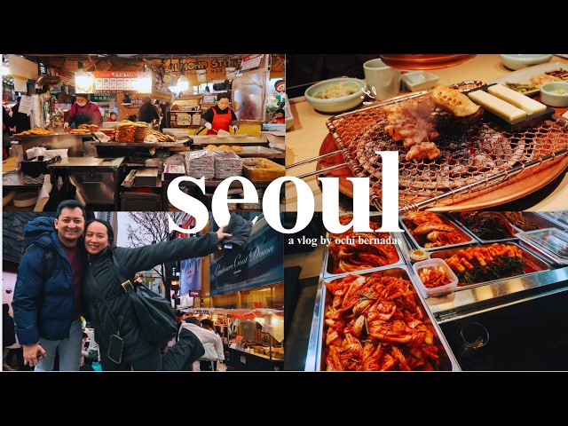 first time in korea! 🇰🇷 | gwangjang market, kpop merch in myeongdong + streetfood market 🛍️🥩