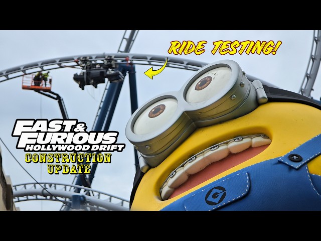 Universal Orlando Resort Fast & Furious: Hollywood Drift Roller Coaster Construction Update 10.17.26