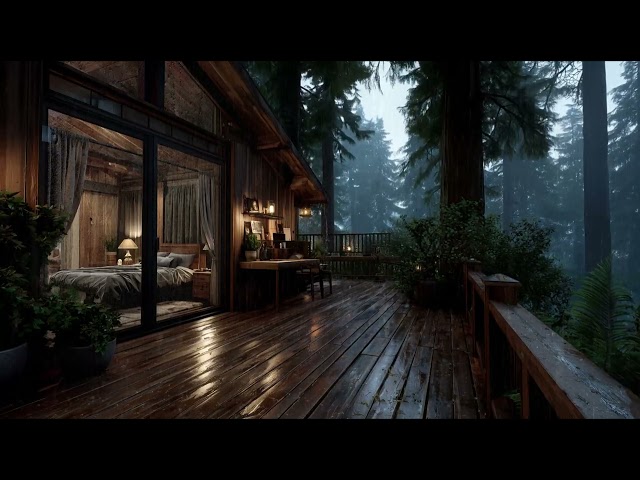 Camera da letto tranquilla e piovosa 🌧️ | Suoni naturali per dormire meglio
