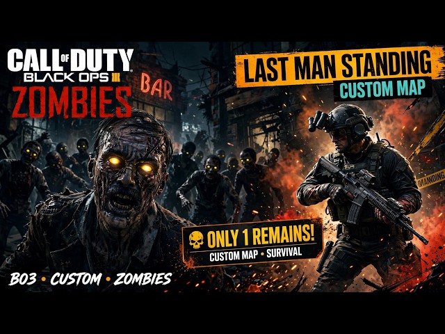 LAST MAN STANDING in Black Ops 3 Zombies! (Only 1 Survives) 😱