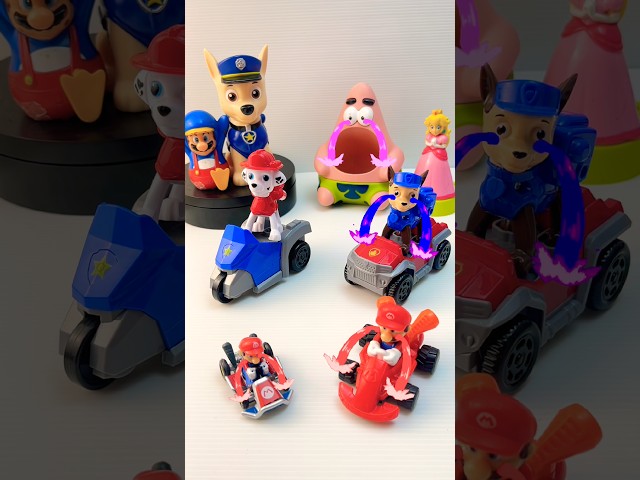 Satisfying Unboxing Super Mario Bros vs Paw Patrol Toys, Yes No Cars, ASMR VIDEO #mario #pawpatrol