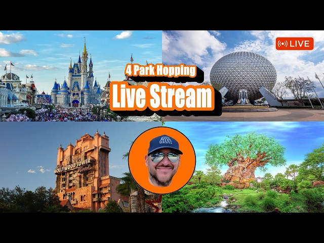 🔴 LIVE: 4 Parks in 1 Day Challenge! Magic Kingdom, EPCOT & More! Walt Disney World Live