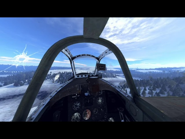 Ki-84 Combat Flight in VR Flight Simulator War Thunder 2k VR180