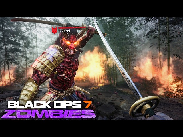 KOWAKUJO SECRET TAKEO BOSS FIGHT AND EASTER EGG CUTSCENE! (Black Ops 7 Zombies)