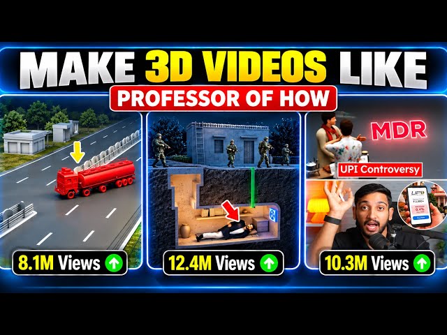 How to Make 3D Videos Like Professor of How