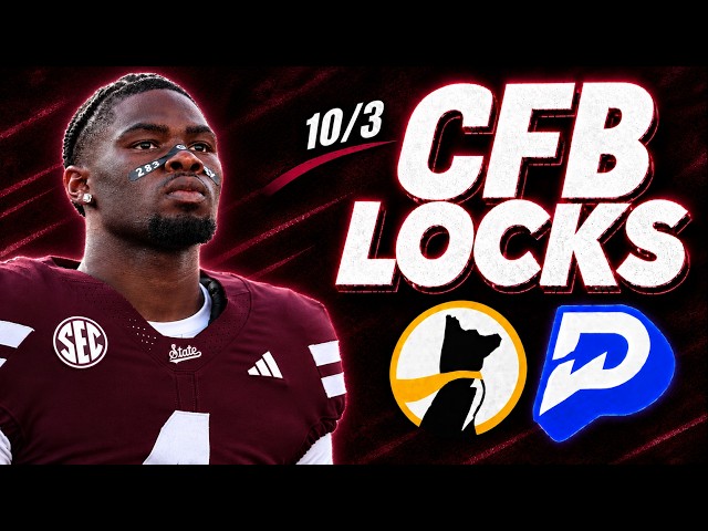 PRIZEPICKS CFB SATURDAY 10/3/26 - 4 FREE PICKS!!!  (13X PAYOUT!!!) - BEST PLAYER PROPS TODAY - BETS
