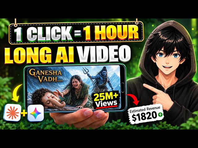 How To Create Perfect 1 Hour Long AI Videos for FREE Like@KathaSagar556 (Step-by-Step)