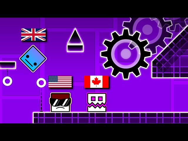 Every Country vs Traps in Geometry Dash!