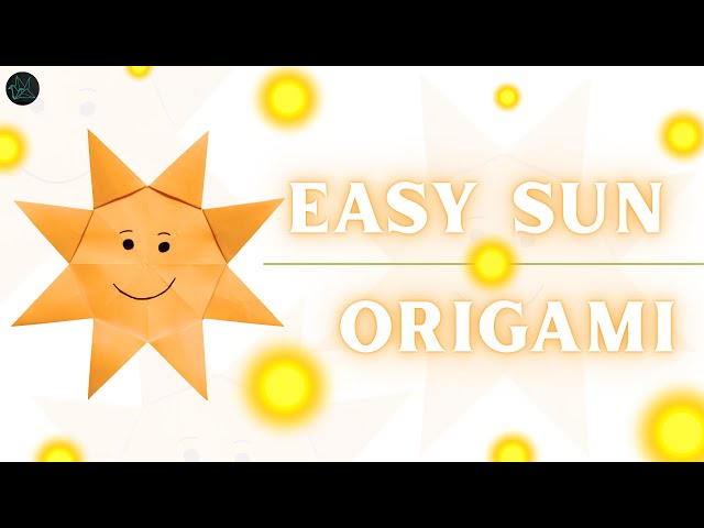 Sun Origami  |GMRVS ARTS AND CRAFTS| #suncraft