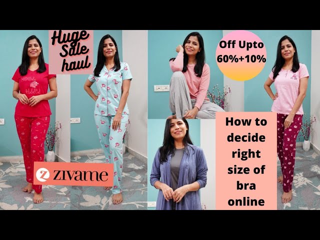 **ZIVAME SALE HAUL** How to choose right size of Bra online? Dream Simple