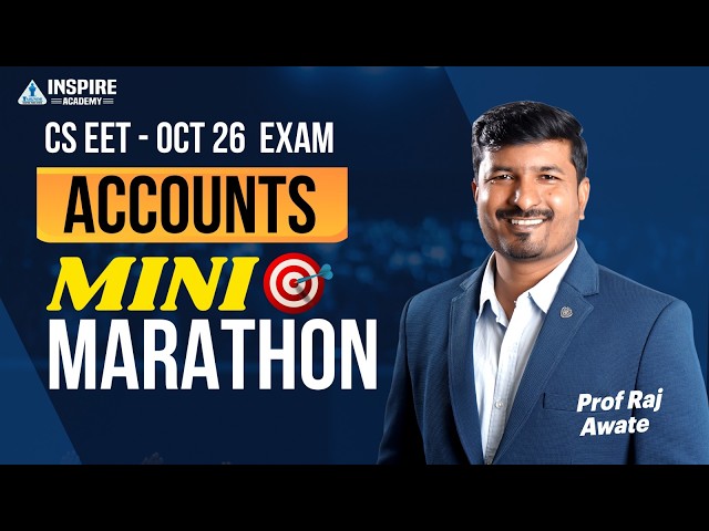 CSEET MINI MARATHON OCT 26 | CSEET ACCOUNTS (Partnership) Revision 07 | Raj Awate #accounts