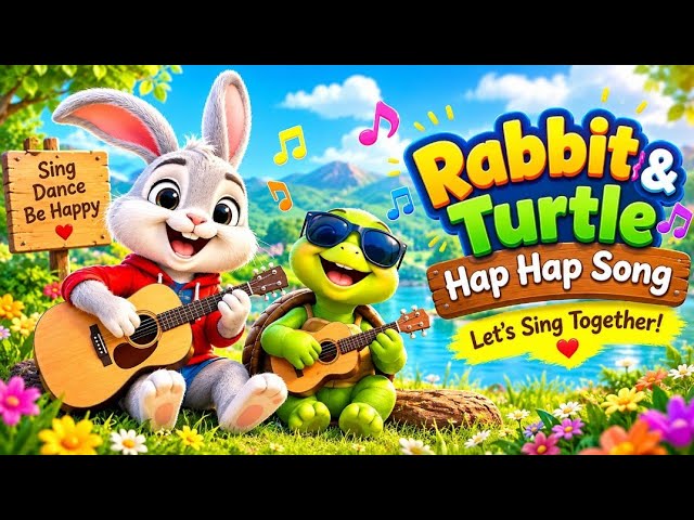 🐰🐢 Rabbit & Turtle – Hap Hap Song 🎵 | Fun Kids Song | Sing, Dance & Be Happy!
