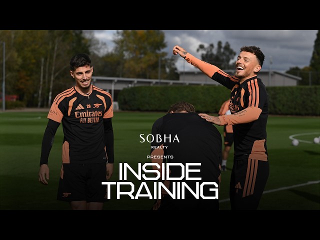 DOWMAN & MERINO FINE TUNE THEIR FINISHING ⚽️ | Arsenal prepare for Everton | Inside Training l PL