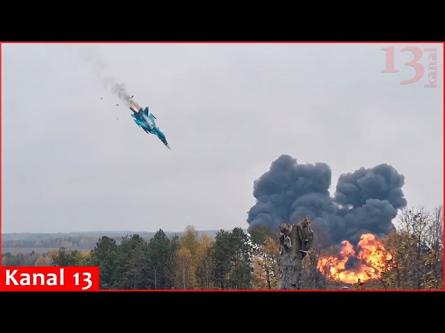 Russian Su-30SM fighter jet crashes in Kaliningrad, two pilots heavily injured in dramatic ejection