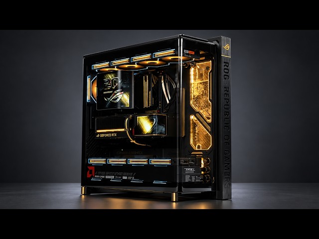 「BRO」Building a $24,000 ROG EDITION 20 PC! RTX 5090 + 9950X3D2 Custom Loop #pcbuild