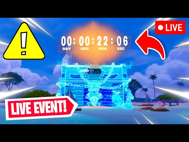 FORTNITE EVENT COUNTDOWN LIVE🔴 24/7 & Fortnite Chapter 7 Season 5!, Chest Event Countdown!