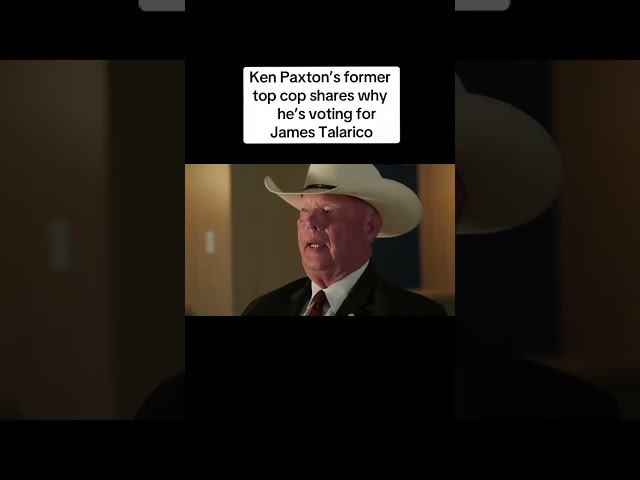 Ken Paxton's former top cop shares why he's voting for James Talarico