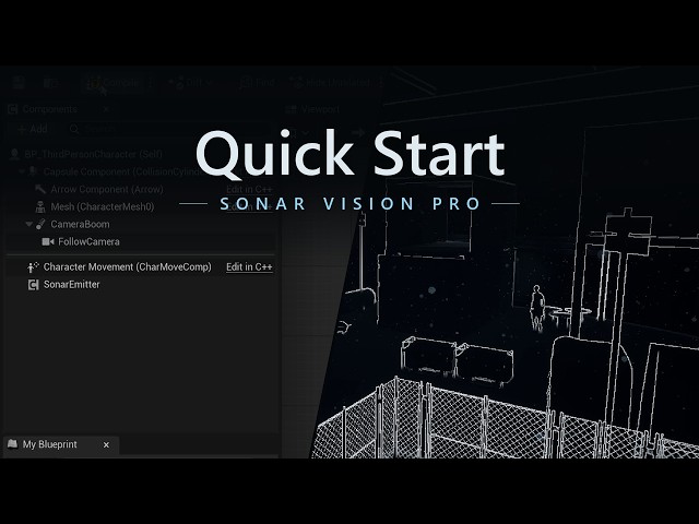 Sonar Vision PRO Quick Start: set up echolocation in Unreal Engine 5