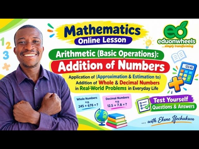 Addition of Numbers, 4 - Application of (A & E to) Addition of WDNs in Real-World Problems - TYQs/A