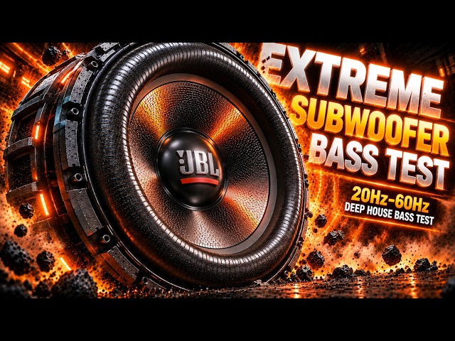EXTREME SUBWOOFER BASS TEST: 20-60Hz Audiophile Car Audio & Home Theater LFE Test 🔊💥