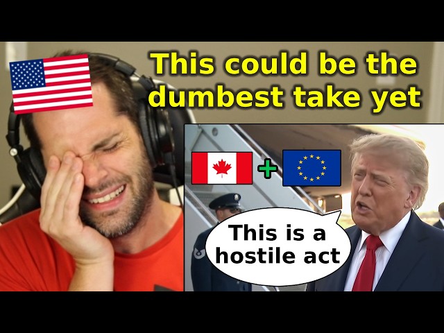 Trump is TRIGGERED at Canada Partnering With Europe (American Reaction)